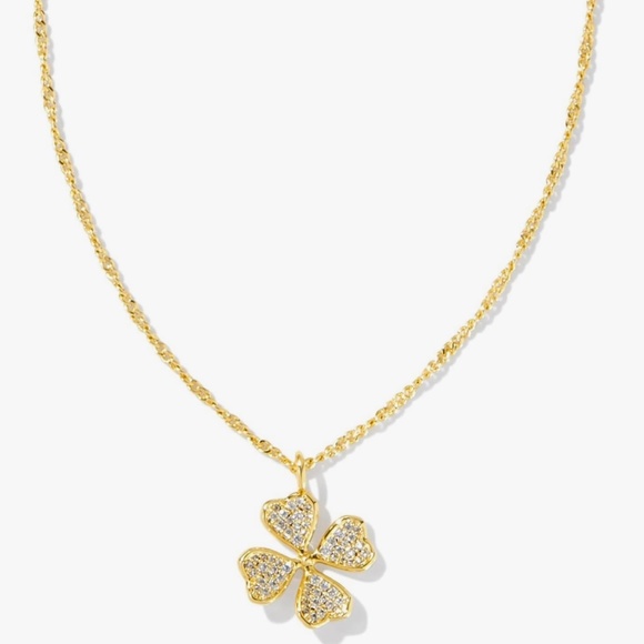 Kendra Scott Jewelry - Kendra Scott Gold Four-Leaf Clover Pendant Necklace
